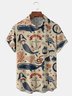 Mermaid Chest Pocket Short Sleeve Hawaiian Shirt
