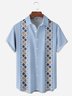 Ethnic Chest Pocket Short Sleeve Bowling Shirt
