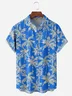 Coconut Tree Chest Pocket Short Sleeve Hawaiian Shirt