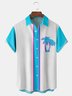 Coconut Tree Chest Pocket Short Sleeve Hawaiian Shirt