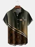 Easter Cross Chest Pocket Short Sleeve Casual Shirt