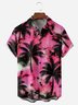 Coconut Tree Chest Pocket Short Sleeve Hawaiian Shirt