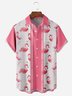 Flamingo Chest Pocket Short Sleeve Bowling Shirt