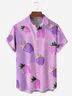 Strawberry Chest Pocket Short Sleeve Hawaiian Shirt