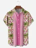 Coconut Tree Chest Pocket Short Sleeve Hawaiian Shirt