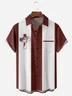 Cross Chest Pocket Short Sleeve Bowling Shirt