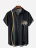 Coconut Tree Chest Pocket Short Sleeve Bowling Shirt