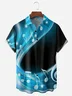 3D Music Chest Pocket Short Sleeve Casual Shirt