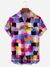 Pop Art Chest Pocket Short Sleeve Casual Shirt