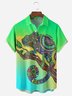 Animal Chest Pocket Short Sleeve Casual Shirt