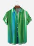 3D Stripe Chest Pocket Short Sleeve Casual Shirt