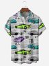 Racing Chest Pocket Short Sleeve Casual Shirt