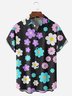 Floral Chest Pocket Short Sleeve Hawaiian Shirt