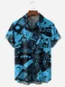 Gamepad Chest Pocket Short Sleeve Casual Shirt