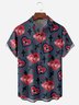 Love and Cross Chest Pocket Short Sleeve Casual Shirt