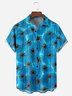 Coconut Tree Chest Pocket Short Sleeve Hawaiian Shirt