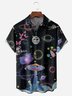 Universe Alien Chest Pocket Short Sleeve Casual Shirt