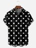 Polka Dots Chest Pocket Short Sleeve Casual Shirt