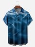Seawater Chest Pocket Short Sleeve Hawaiian Shirt
