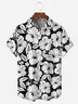 Botanical Floral Chest Pocket Short Sleeve Hawaiian Shirt