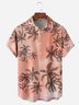 Palm Tree Chest Pocket Short Sleeve Hawaiian Shirt