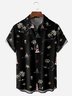 Lighthouse Coconut Tree Chest Pocket Short Sleeve Hawaiian Shirt