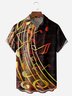 Music Notes Chest Pocket Short Sleeve Casual Shirt
