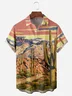 Tropical Plants Chest Pocket Short Sleeve Hawaiian Shirt