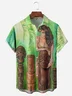 Tiki Belle Chest Pocket Short Sleeve Hawaiian Shirt