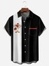 Hardaddy Rooster Chest Pocket Short Sleeve Bowling Shirt