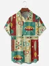 Mid-Century Rocket Chest Pocket Short Sleeve Casual Shirt