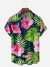 Floral Chest Pocket Short Sleeve Hawaiian Shirt