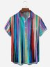 Striped Chest Pocket Short Sleeve Shirt