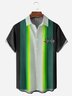 Racing Flag Chest Pocket Short Sleeve Bowling Shirt
