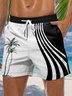 Coconut Tree Drawstring Beach Shorts
