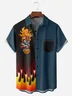 Tiki Chest Pocket Short Sleeve Bowling Shirt