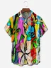 Floral Chest Pocket Short Sleeve Hawaiian Shirt