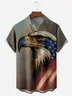 Eagle Proud Chest Pocket Short Sleeve Casual Shirt