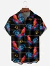 Rooster Chest Pocket Short Sleeve Casual Shirt