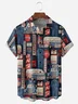 Vintage Garage Chest Pockets Short Sleeves Casual Shirts