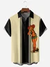 Cowboy Beauty Chest Pocket Short Sleeve Bowling Shirt