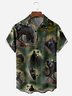 Brown Bear Chest Pocket Short Sleeve Casual Shirt