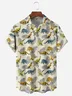 Dinosaur Chest Pocket Short Sleeve Hawaiian Shirt