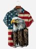American Flag Chest Pocket Short Sleeve Shirt