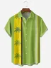 Palm Tree Chest Pocket Short Sleeve Bowling Shirt