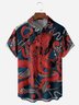 Octopus Chest Pocket Short Sleeves Casual Shirts
