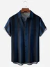 Striped Chest Pocket Short Sleeves Casual Shirts