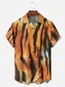 Tiger Chest Pocket Short Sleeve Hawaiian Shirt