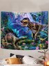 Rainforest Dinosaur Pattern Tapestry Hanging Drape Hawaiian Home Decor