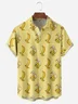 Banana Duck Chest Pocket Short Sleeve Casual Shirt